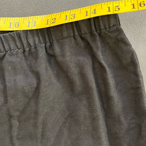 Hot Cotton Womens Linen Cotton Pull On Comfy  Black Pants Size M - Picture 9 of 11